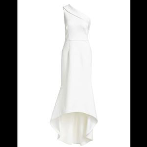 NWT Black Halo Cadencia One Shoulder Gown SIZE 14 $575